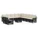 Set de canapele pentru grădină 12 pcs Negru poliratan - WALTI WALTI