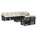Set de canapele pentru grădină 9 pcs Negru poliratan - WALTI WALTI