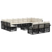 Set de canapele pentru grădină 14 pcs Negru poliratan - WALTI WALTI