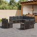 Set de canapele pentru grădină 11 pcs Gri și gri închis - WALTI WALTI