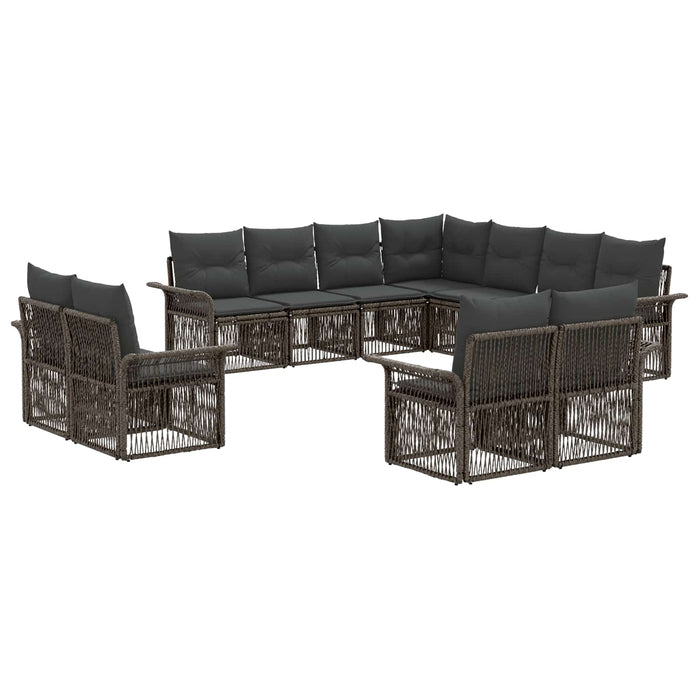 Set de canapele pentru grădină 11 pcs Gri și gri închis - WALTI WALTI