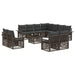 Set de canapele pentru grădină 12 pcs Gri și gri închis - WALTI WALTI