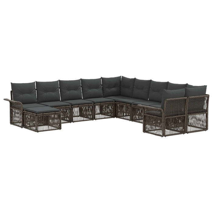 Set de canapele pentru grădină 11 pcs Gri și gri închis - WALTI WALTI