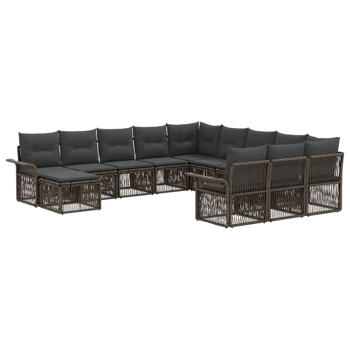 Set de canapele pentru grădină 12 pcs Gri și gri închis - WALTI WALTI