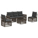 Set de canapele pentru grădină 6 pcs Gri și gri închis - WALTI WALTI