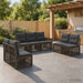 Set de canapele pentru grădină 7 pcs Gri și gri închis - WALTI WALTI