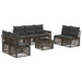 Set de canapele pentru grădină 8 pcs Gri și gri închis - WALTI WALTI
