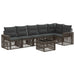 Set de canapele pentru grădină 7 pcs Gri și gri închis - WALTI WALTI