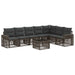 Set de canapele pentru grădină 8 pcs Gri și gri închis - WALTI WALTI