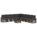 Set de canapele pentru grădină 10 pcs Gri și gri închis - WALTI WALTI