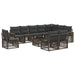 Set de canapele pentru grădină 11 pcs Gri și gri închis - WALTI WALTI