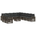 Set de canapele pentru grădină 12 pcs Gri și gri închis - WALTI WALTI