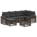Set de canapele pentru grădină 7 pcs Gri și gri închis - WALTI WALTI