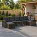Set de canapele pentru grădină 7 pcs Gri și gri închis - WALTI WALTI
