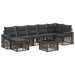 Set de canapele pentru grădină 8 pcs Gri și gri închis - WALTI WALTI
