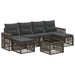 Set de canapele pentru grădină 7 pcs Gri și gri închis - WALTI WALTI