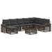 Set de canapele pentru grădină 9 pcs Gri și gri închis - WALTI WALTI