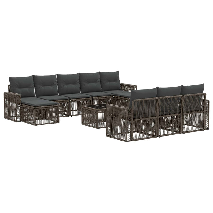 Set de canapele pentru grădină 11 pcs Gri și gri închis - WALTI WALTI