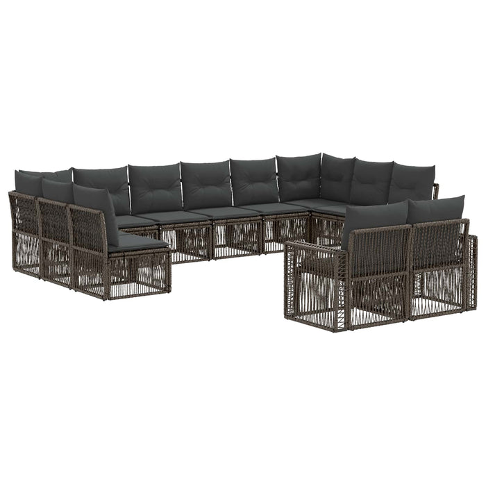 Set de canapele pentru grădină 12 pcs Gri și gri închis - WALTI WALTI