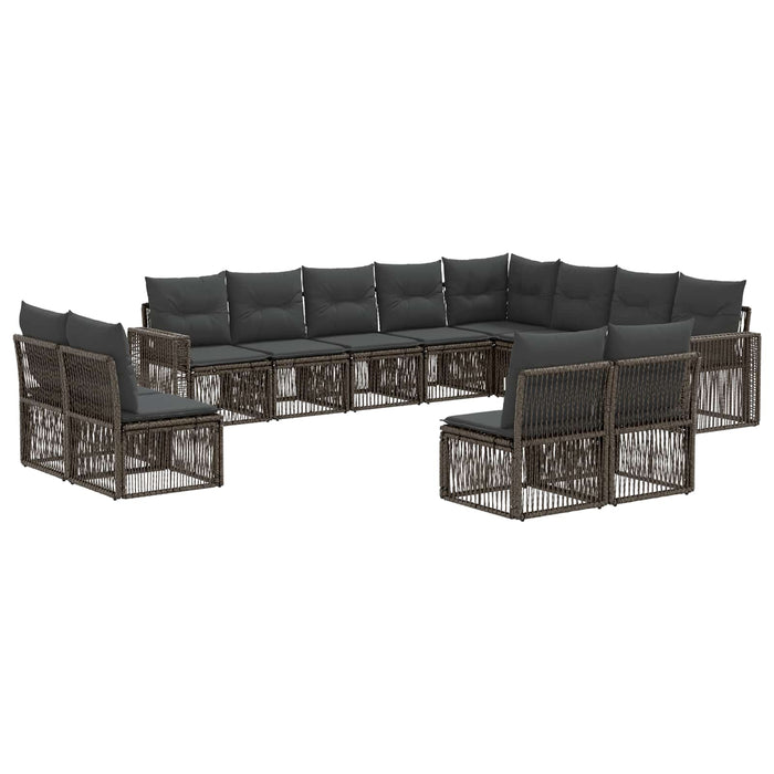 Set de canapele pentru grădină 12 pcs Gri și gri închis - WALTI WALTI