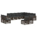 Set de canapele pentru grădină 12 pcs Gri și gri închis - WALTI WALTI