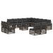 Set de canapele pentru grădină 14 pcs Gri și gri închis - WALTI WALTI