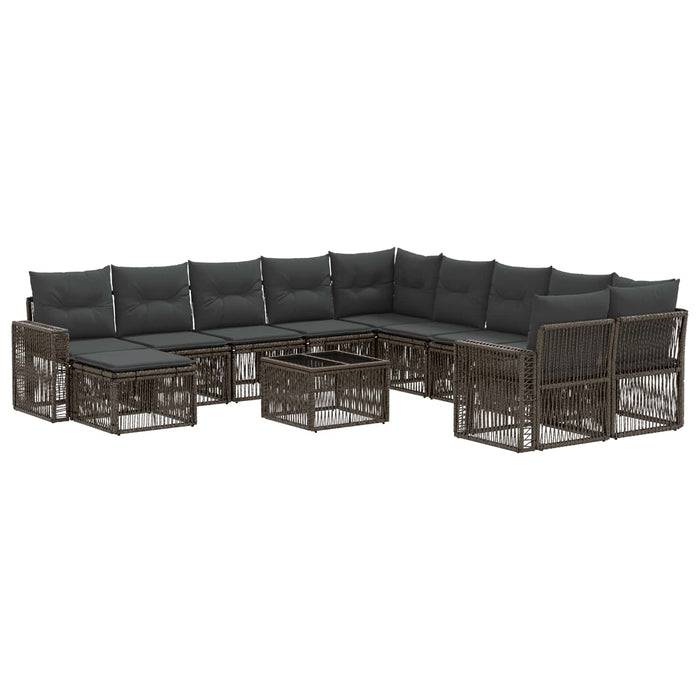 Set de canapele pentru grădină 12 pcs Gri și gri închis - WALTI WALTI