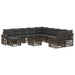 Set de canapele pentru grădină 12 pcs Gri și gri închis - WALTI WALTI