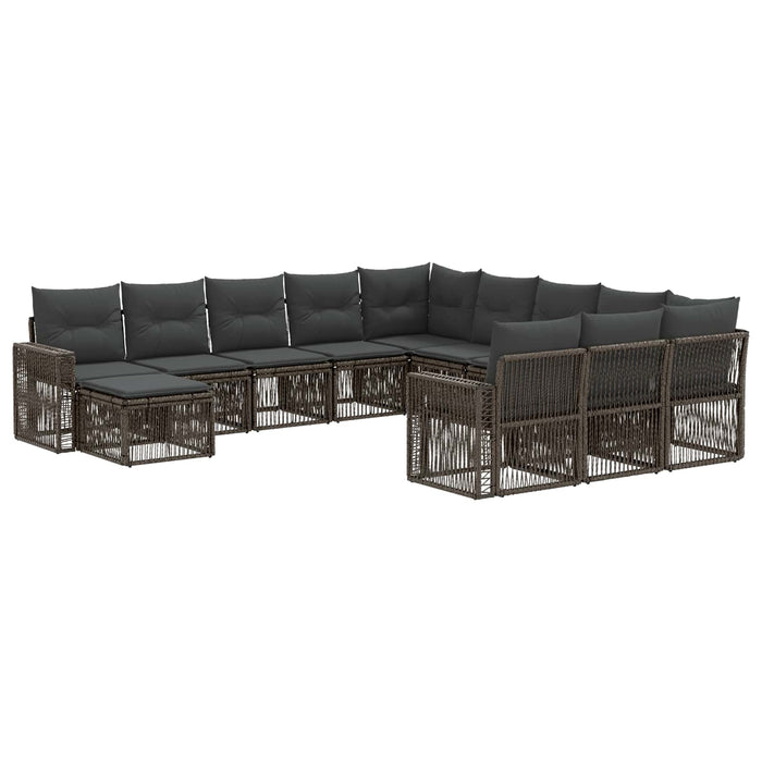 Set de canapele pentru grădină 12 pcs Gri și gri închis - WALTI WALTI