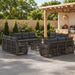 Set de canapele pentru grădină 13 pcs Gri și gri închis - WALTI WALTI
