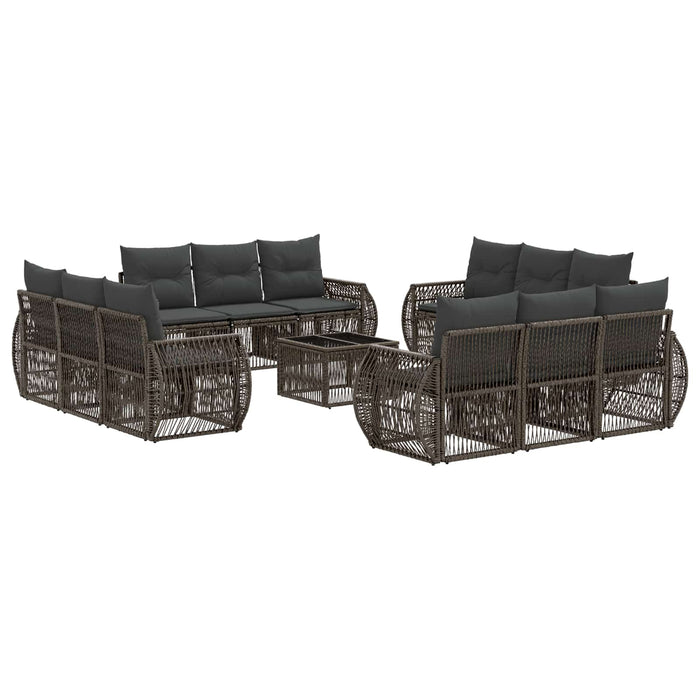 Set de canapele pentru grădină 13 pcs Gri și gri închis - WALTI WALTI