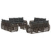 Set de canapele pentru grădină 13 pcs Gri și gri închis - WALTI WALTI