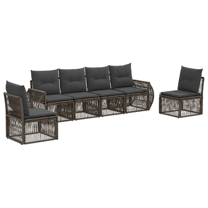 Set de canapele pentru grădină 6 pcs Gri și gri închis - WALTI WALTI
