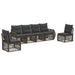 Set de canapele pentru grădină 6 pcs Gri și gri închis - WALTI WALTI