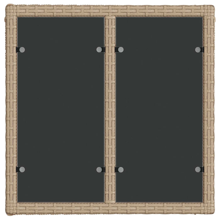 Set de canapele pentru grădină 8 pcs Bej și alb crem poliratan - WALTI WALTI