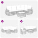 Set de canapele pentru grădină 6 pcs Gri și gri închis - WALTI WALTI