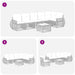 Set de canapele pentru grădină 7 pcs Negru și Alb crem - WALTI WALTI