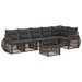 Set de canapele pentru grădină 7 pcs Gri și gri închis - WALTI WALTI