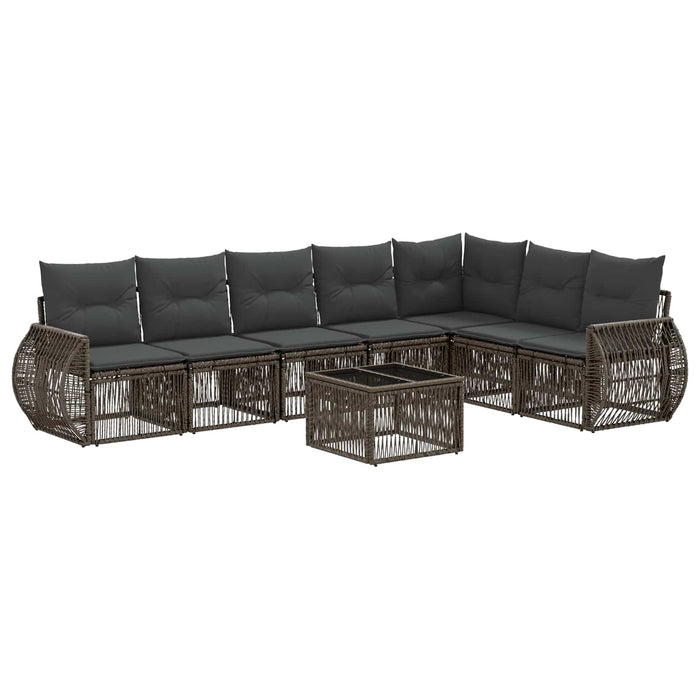 Set de canapele pentru grădină 8 pcs Gri și gri închis - WALTI WALTI