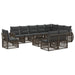 Set de canapele pentru grădină 11 pcs Gri și gri închis - WALTI WALTI
