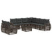 Set de canapele pentru grădină 10 pcs Gri și gri închis - WALTI WALTI