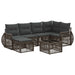 Set de canapele pentru grădină 7 pcs Gri și gri închis - WALTI WALTI
