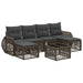 Set de canapele pentru grădină 7 pcs Gri și gri închis - WALTI WALTI