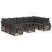 Set de canapele pentru grădină 10 pcs Gri și gri închis - WALTI WALTI
