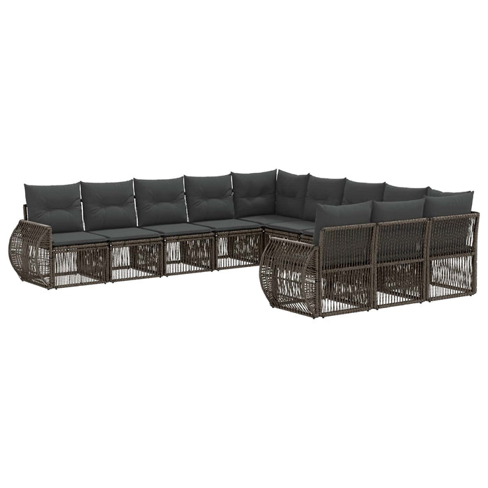 Set de canapele pentru grădină 11 pcs Gri și gri închis - WALTI WALTI