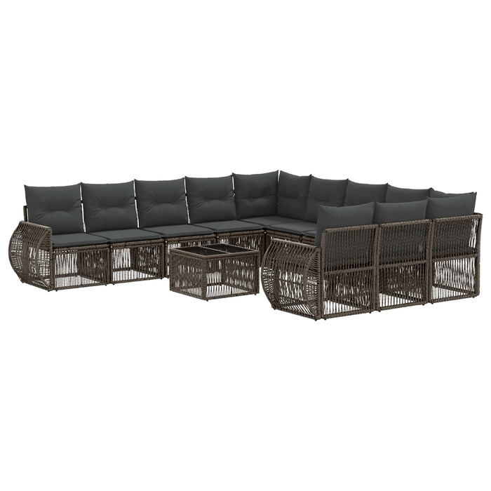 Set de canapele pentru grădină 12 pcs Gri și gri închis - WALTI WALTI