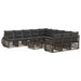 Set de canapele pentru grădină 12 pcs Gri și gri închis - WALTI WALTI