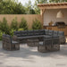 Set de canapele pentru grădină 13 pcs Gri și gri închis - WALTI WALTI