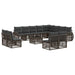 Set de canapele pentru grădină 13 pcs Gri și gri închis - WALTI WALTI