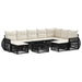 Set de canapele pentru grădină 10 pcs Negru poliratan - WALTI WALTI